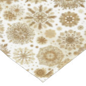 Goldschneeflocken Tischdecke (Schrägansicht)