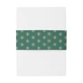 Goldschneeflocken, Weihnachten Einladungsbanderole (Rückseitenbeispiel)