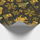 Goldschneepapier Geschenkpapier (Ecke)