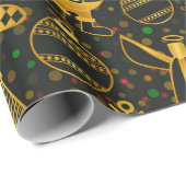 Goldschneepapier Geschenkpapier (Rolleneckpunkt)