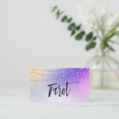 *~* Goldschnur beleuchtet Ombre PastellTarot-Leser Visitenkarte (Stehend Vorderseite)