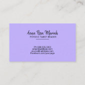 *~* Goldschnur beleuchtet Ombre PastellTarot-Leser Visitenkarte (Rückseite)