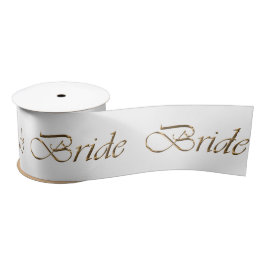 Goldschrift-Kalligrafie-Muster elegant chic Satinband