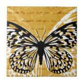 Goldschrift und Schmetterling Fliese (Vorderseite)