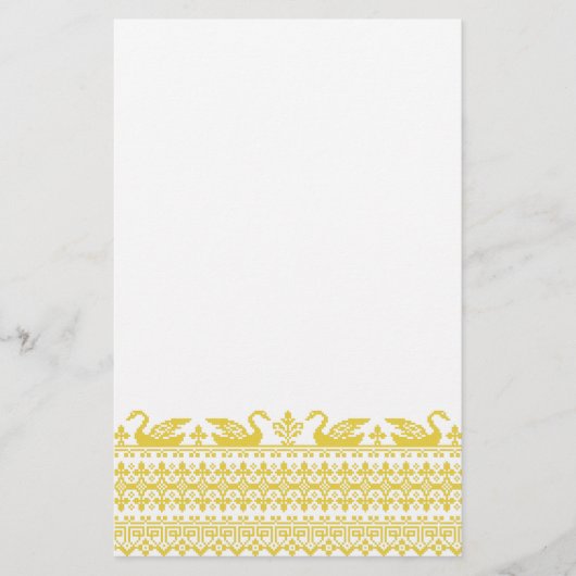 Goldschwäne Briefpapier (Vorderseite)