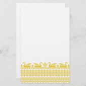 Goldschwäne Briefpapier (Vorne/Hinten)