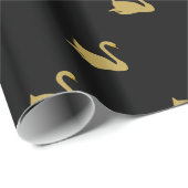 Goldschwäne Geschenkpapier (Rolleneckpunkt)
