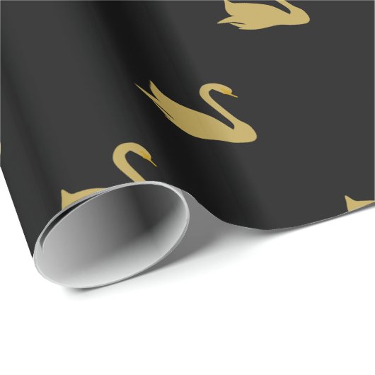 Goldschwäne Geschenkpapier (Rolleneckpunkt)