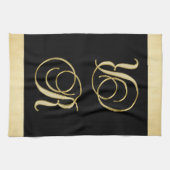 Goldschwarz-Farbküche der Küchentuch (Horizontal)