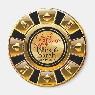 Goldschwarz-Sand-Kasino-Chip-Bevorzugung Las Magnet