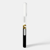 GoldSchwarz-weißer Schmetterling Case-Mate iPhone Hülle (Rückseite / Rechts)