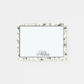 Goldschwarze Confetti-Punkte Post-it Klebezettel (Vorderseite)