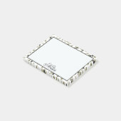 Goldschwarze Confetti-Punkte Post-it Klebezettel (angewinkelt)