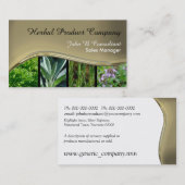 Goldschwarze Metalleffektwelle Visitenkarte (Vorne/Hinten)