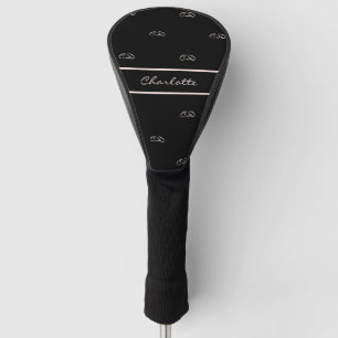 Goldschwarze Rose Golf Headcover