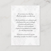 Goldschwarze Wunschkarten Begleitkarte (Rückseite)