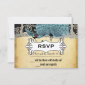 Goldschwarzer Aqua-Vintager Pfauenwald (Vorderseite)