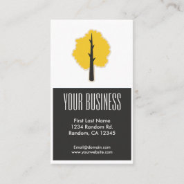 Goldschwarzer Baum, anpassbare Visitenkarten Visitenkarte