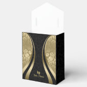 Goldschwarzer Damaskus-Dynamische Linien 2 Geschenkschachtel (Geöffnet)