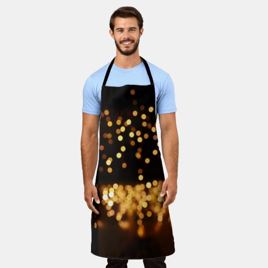 Goldschwarzer Glitzer: Abstrakter Hintergrund Schürze (Getragen)