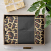 Goldschwarzer Leopard-fabelhafter 40 Geburtstag Seidenpapier (Geschenk)