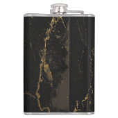 Goldschwarzer Marmor Flachmann (Rückseite)