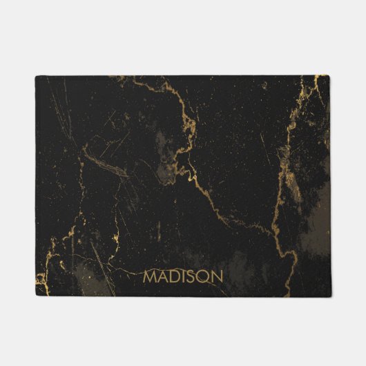 Goldschwarzer Marmor Fußmatte (Vorderseite)