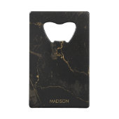 Goldschwarzer Marmor Geldbeutel Flaschenöffner (Rückseite)