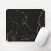 Goldschwarzer Marmor Mousepad (Mit Mouse)