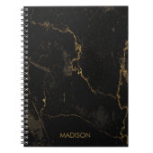 Goldschwarzer Marmor Notizblock (Vorderseite)