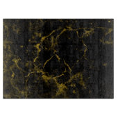 Goldschwarzer Marmor Schneidebrett (Vorderseite)