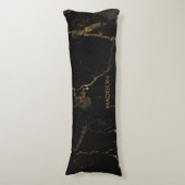 Goldschwarzer Marmor Seitenschläferkissen (Vorderseite Vertikal)