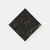 Goldschwarzer Marmor Serviette (Ecke)