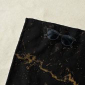 Goldschwarzer Marmor Strandtuch (Beispiel)