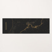 Goldschwarzer Marmor Yogamatte (Rückseite (Horizontal))