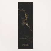 Goldschwarzer Marmor Yogamatte (Vorderseite)
