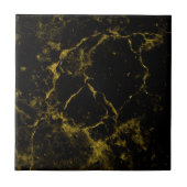 Goldschwarzer Marmorstil Fliese (Vorderseite)