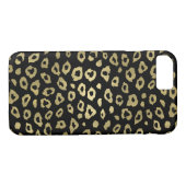 Goldschwarzer Ombre Leopard-Druck Case-Mate iPhone Hülle (Rückseite (Horizontal))