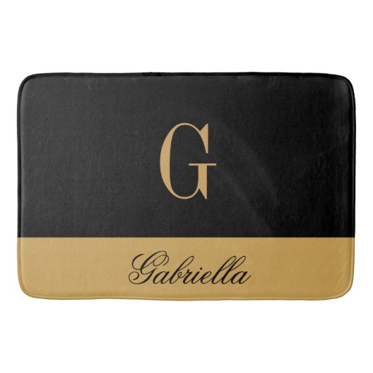 Goldschwarzes Badematte (Vorderseite)