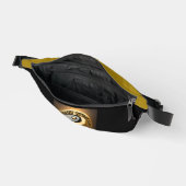 goldschwarzes Logo Bauchtasche (Offen)