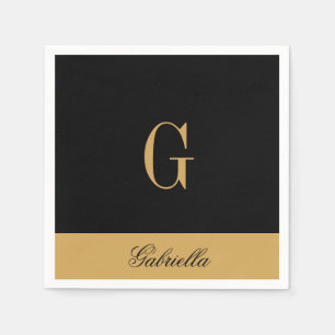 Goldschwarzes Serviette
