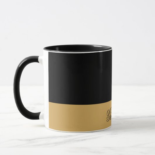 Goldschwarzes Tasse (Links)