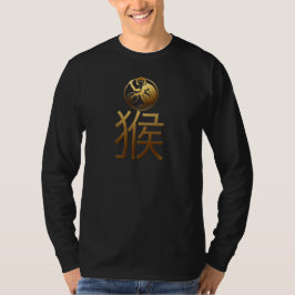 Goldschwitzten chinesische T-Shirt