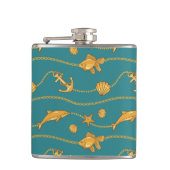 Goldseemuster Flachmann (Vorderseite)