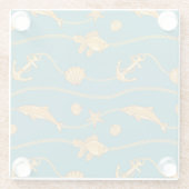 Goldseemuster Glasuntersetzer (Rückseite)