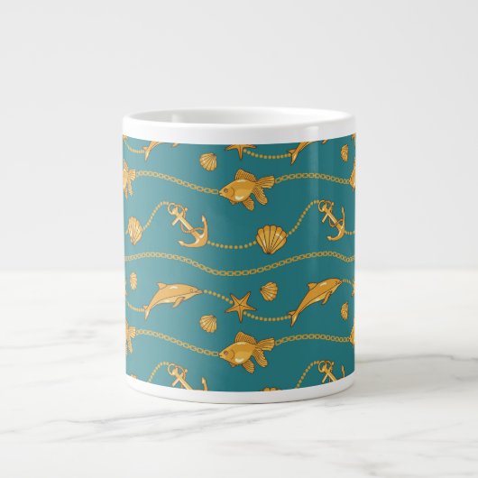 Goldseemuster Jumbo-Tasse (Vorderseite)