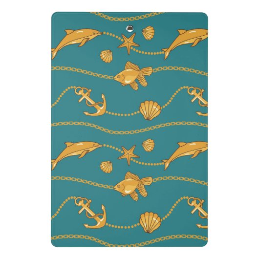 Goldseemuster Mini Klemmbrett (Rückseite)