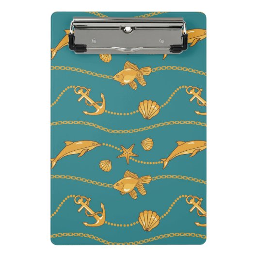 Goldseemuster Mini Klemmbrett (Vorderseite)