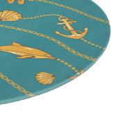 Goldseemuster Schneidebrett (Ecke)