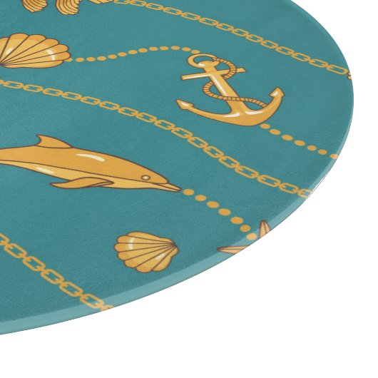 Goldseemuster Schneidebrett (Ecke)